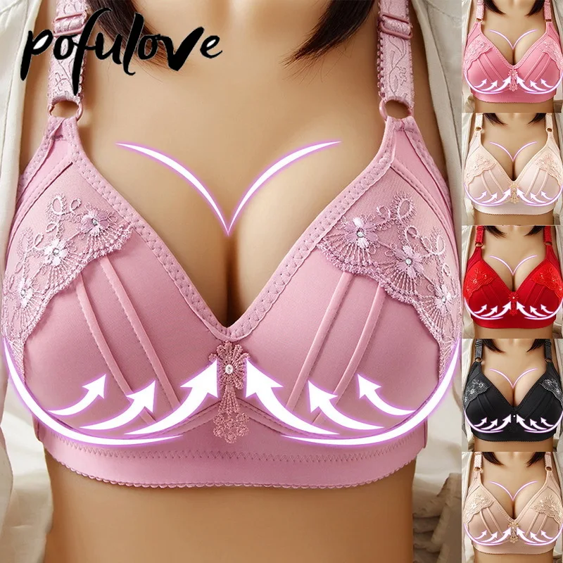 Plus Size Bras Big Cup Size Women Women's Bras Plus Sizes Wireless