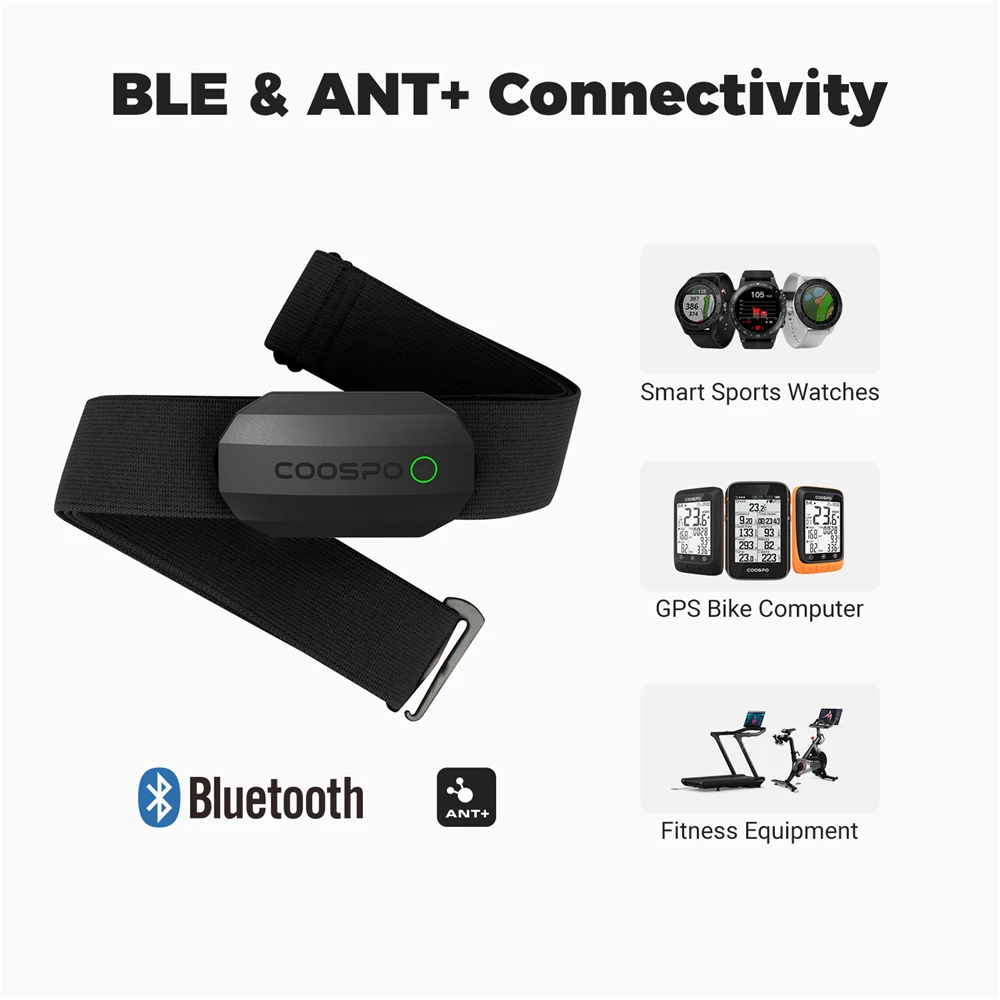 COOSPO H808S Heart Rate Sensor Dual Mode ANT Bluetooth With
