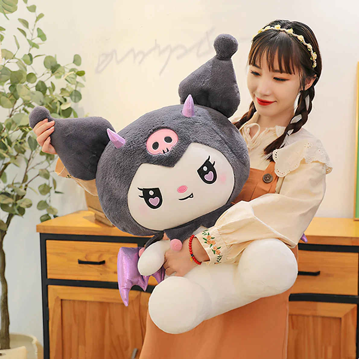 Kawaii sanrio悪魔kromiぬいぐるみ人形、天使の言葉、かわいい