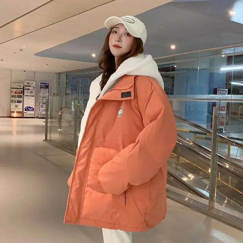 New Winter Coat for Women Coats Parkas Jackets Hooded Cotton Padded Jacket Korean Fashion Oversize Warm Cheap Bread Jacket