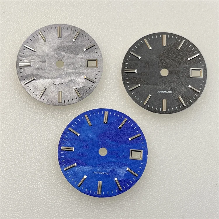 

28.5mm NH35 Watch Dial 3D Printed Cloud Sea Pattern Dial for NH35 Mechanical Movement NO Luminous Dials Accessories