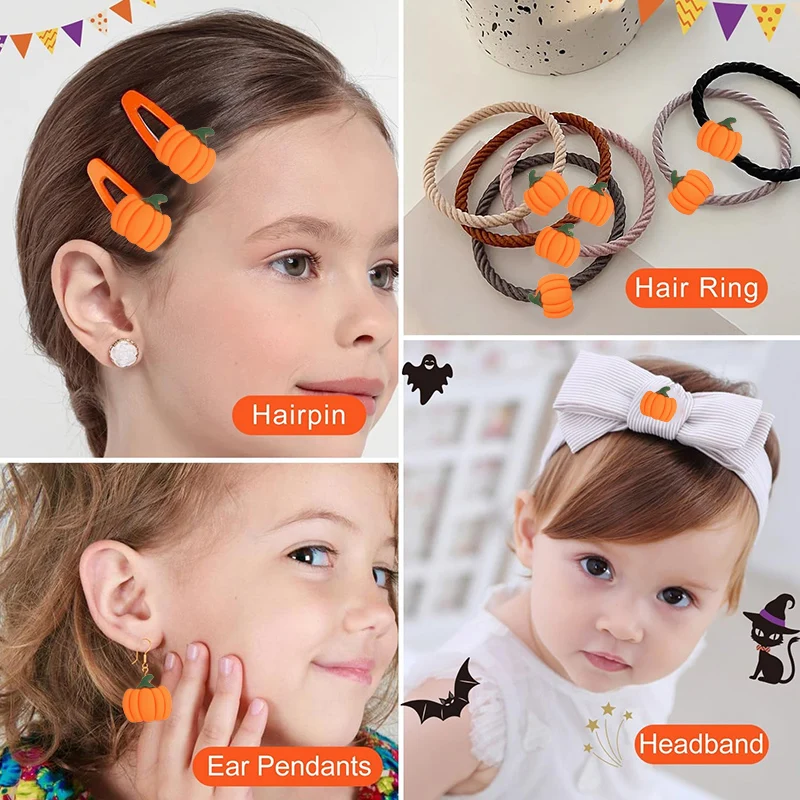 20/50Pcs Mini Resin Pumpkins Miniatures Fake Vegetables for Thanksgiving Day Autumn Home DIY Craft Decoration Halloween Supplies