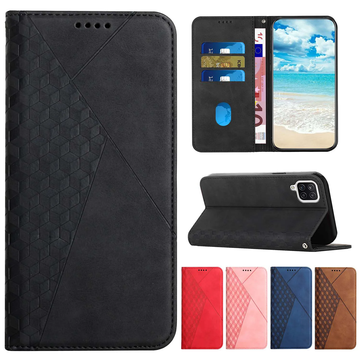 Магнитный кожаный чехол для OPPO Reno 10 Pro Plus 8 7 Lite 8T 8Z 7Z A1 A17 A36 A54 A57 A57E A76 A77 A93 A96
