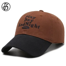 FS Black Brown Brand Baseball Hat For Men Women Streetwear Snapback Hip Hop Cap Cotton Summer Sunshade Golf Caps Casquette Homme