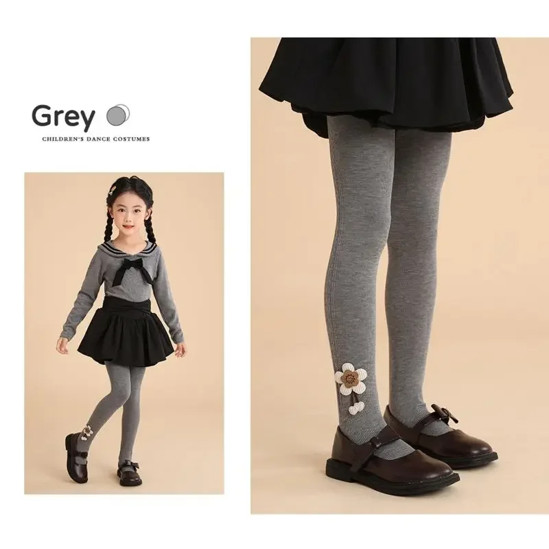 Baby Tights Children Age Season With Thick Cotton Pure Render Children Pantyhose Girls Big PP Even Foot Tights