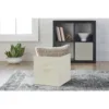 NEW Collapsible Cube Fabric Storage Bins (10.5" x 10.5"), 6 Pack, Vanilla Dream 3