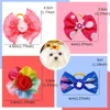 100PCS/Pack Choose Patterns Puppy Dog Small Hair Bows Pet Dog Hair Accessories Dog Grooming Bows for Small Dog Puppy Yorkshir 4