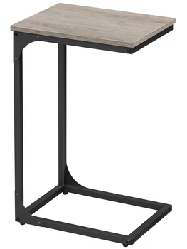 VASAGLE C-Shaped End Table, Small Side Table For Couch, Sofa Table With Metal Frame For Living Room, Bedroom, Bedside 2