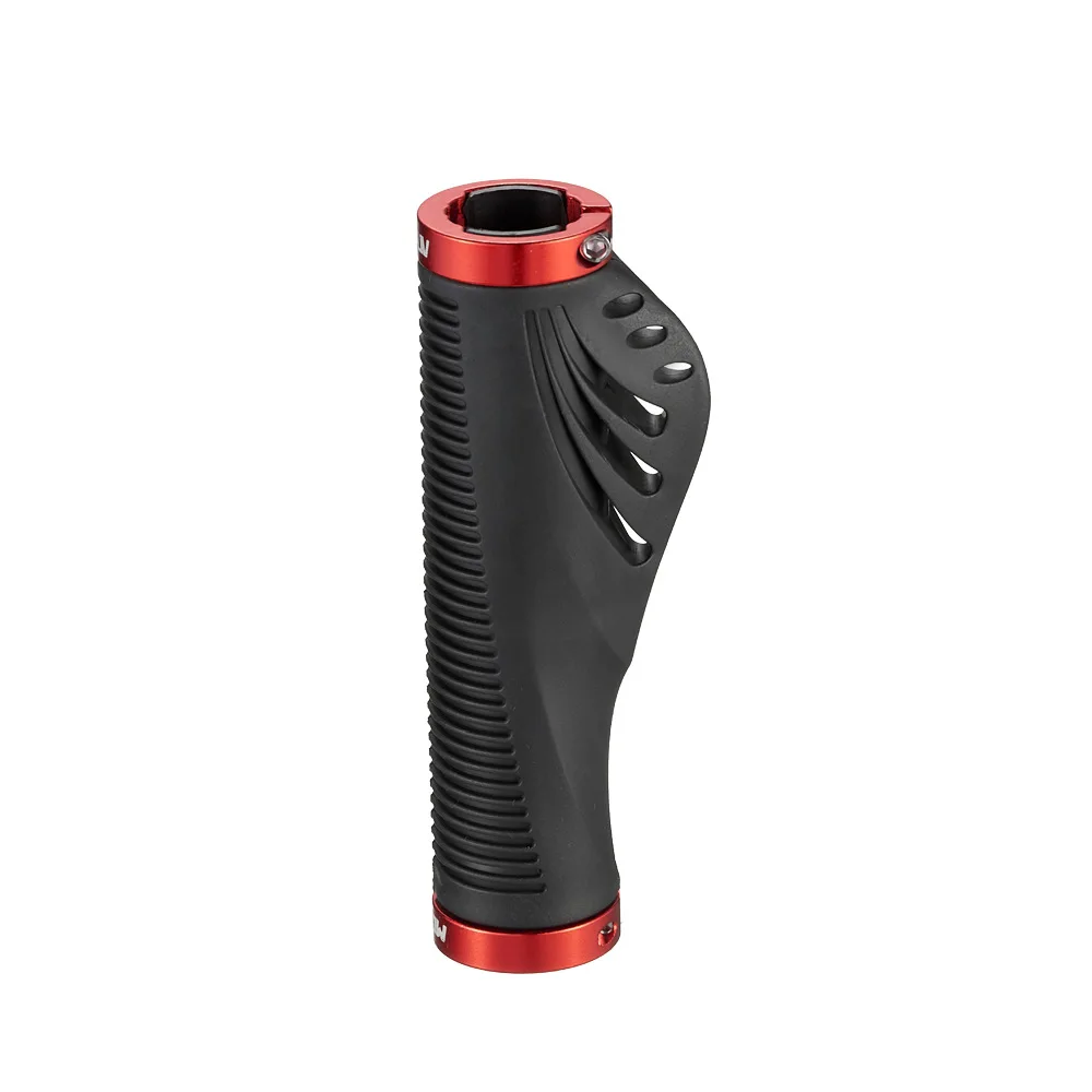 Ergonomic Non-Slip Bicycle Handlebar Grips with Aluminum Double Lock