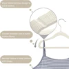 Pack of 10-Children's Velvet Non-Slip Hanger, Slim and Space Saving - 360° Swivel Hooks,Durable Junior Hanger 5