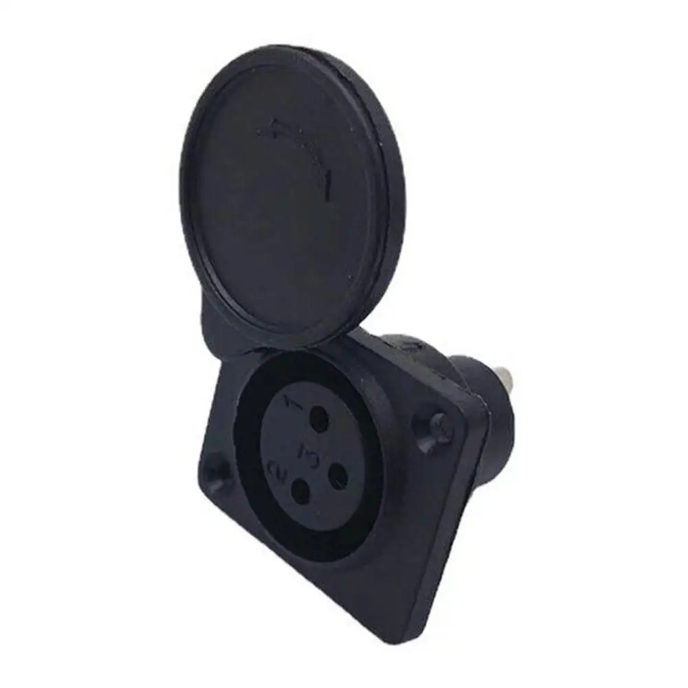 

3-контактный гнездовой разъем для шасси и панели, разъем для аудио, Аксессуары для мобильных скутеров, пыленепроницаемый зарядный порт