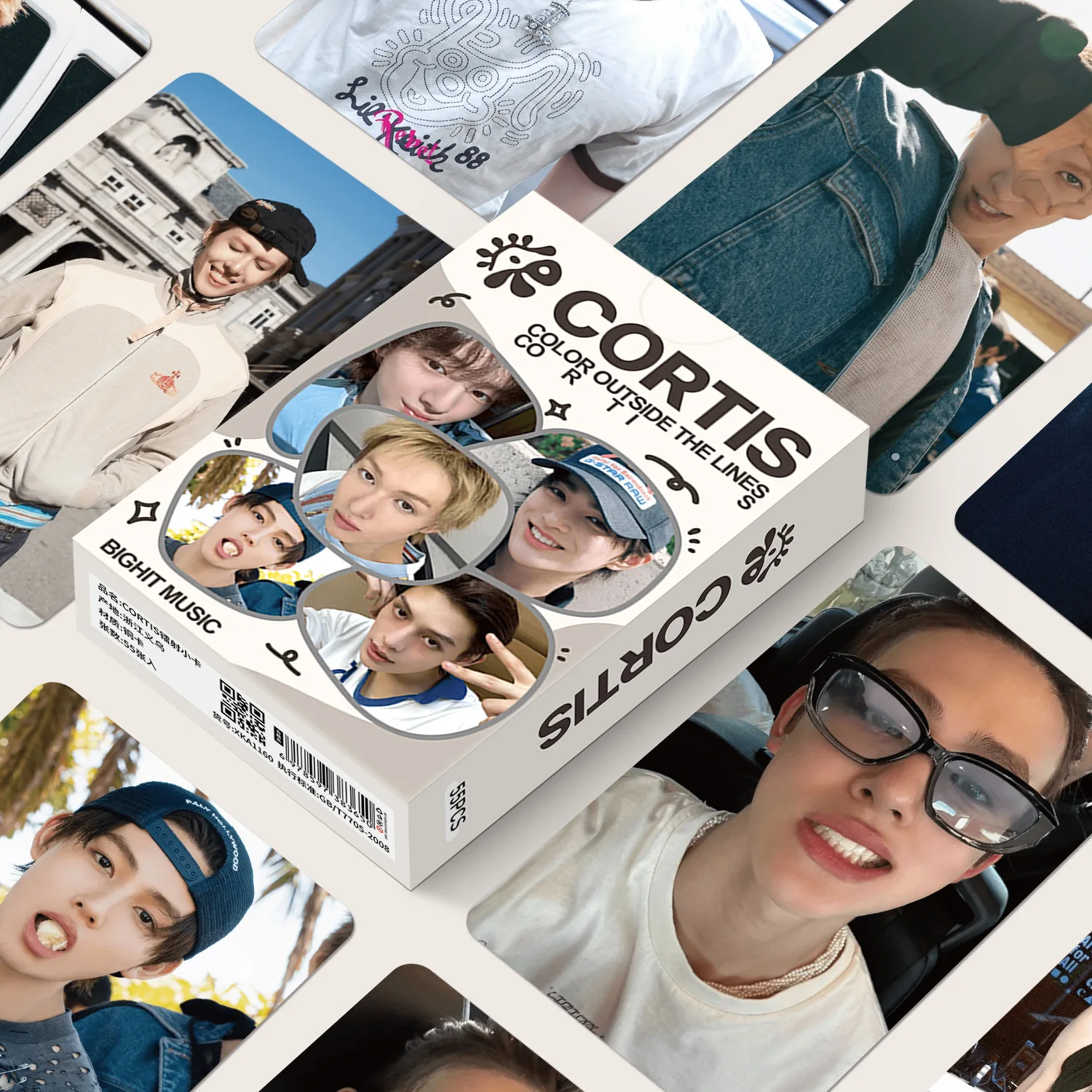 55Pcs/Set Kpop Idol CORTIS New Album Series Lomo Cards Postcards