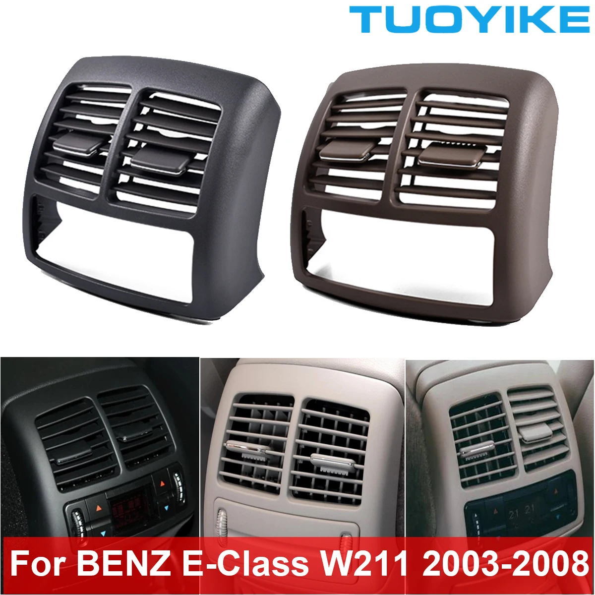 

LHD RHD Автомобильная задняя W211 крышка вентиляционной решетки кондиционера для Mercedes Benz E-Class E320 E350 E550 E550 2003-2008