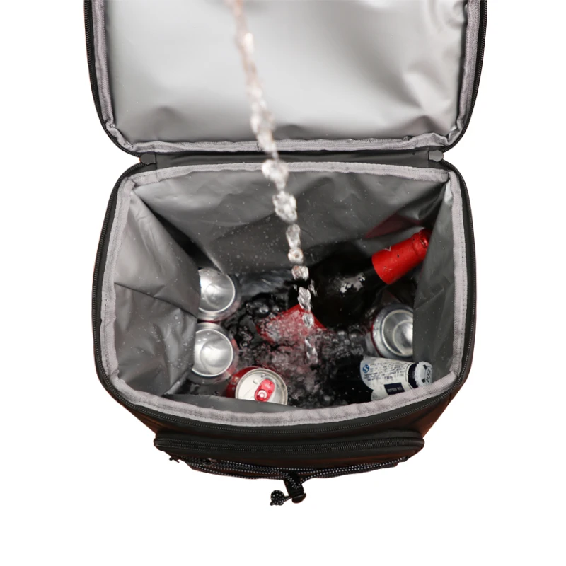 Large Refrigerator Bag 23L Leather Film 30 Cans Insulated Backpack for Travel Beach Ice Beer Thermal Insulation Bag Denuoniss