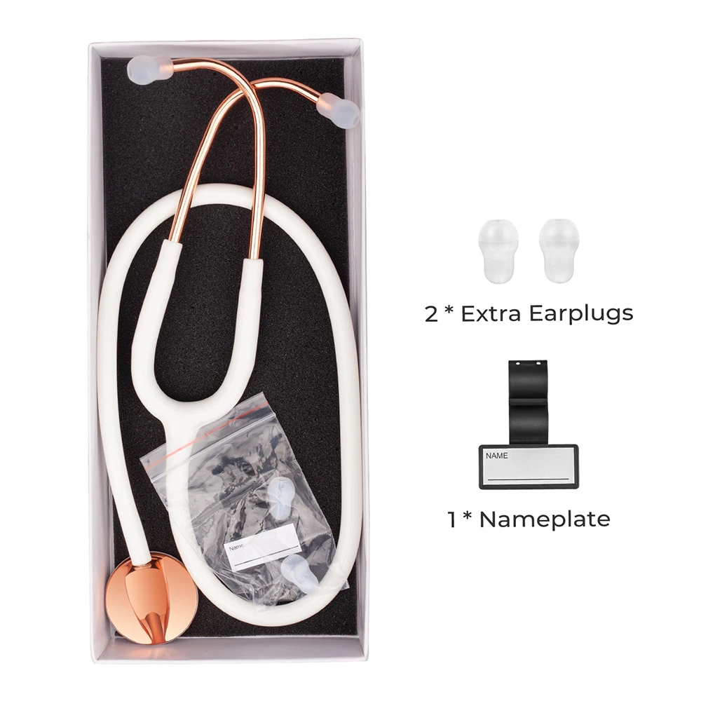 Professional Medical Cardiology Doctor Stethoscope Medical Heart Stethoscope Nurse Student Equipment Device