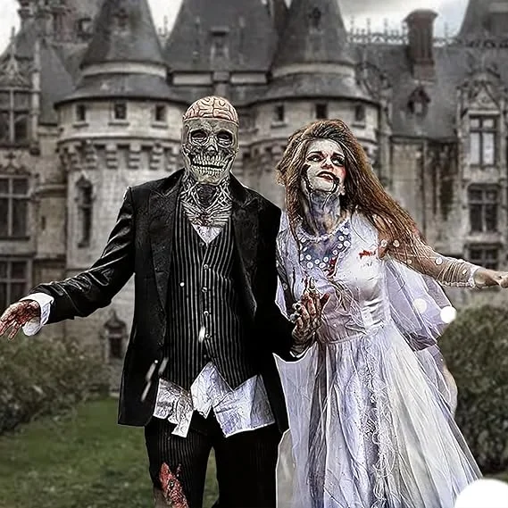 Halloween Realistic Red Skull Mask 3