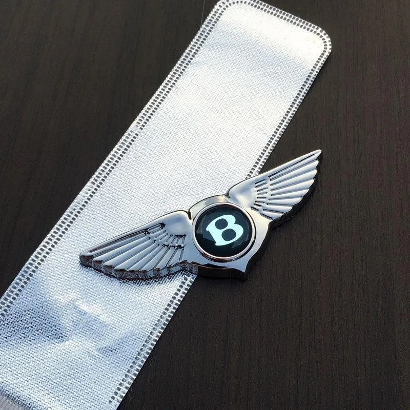 Emblèmes de voiture en métal 3D, autocollants de badge, décoration de carrosserie, accessoires pour Bentley Flying Spur Continental GT Bentayga Mulsanne
