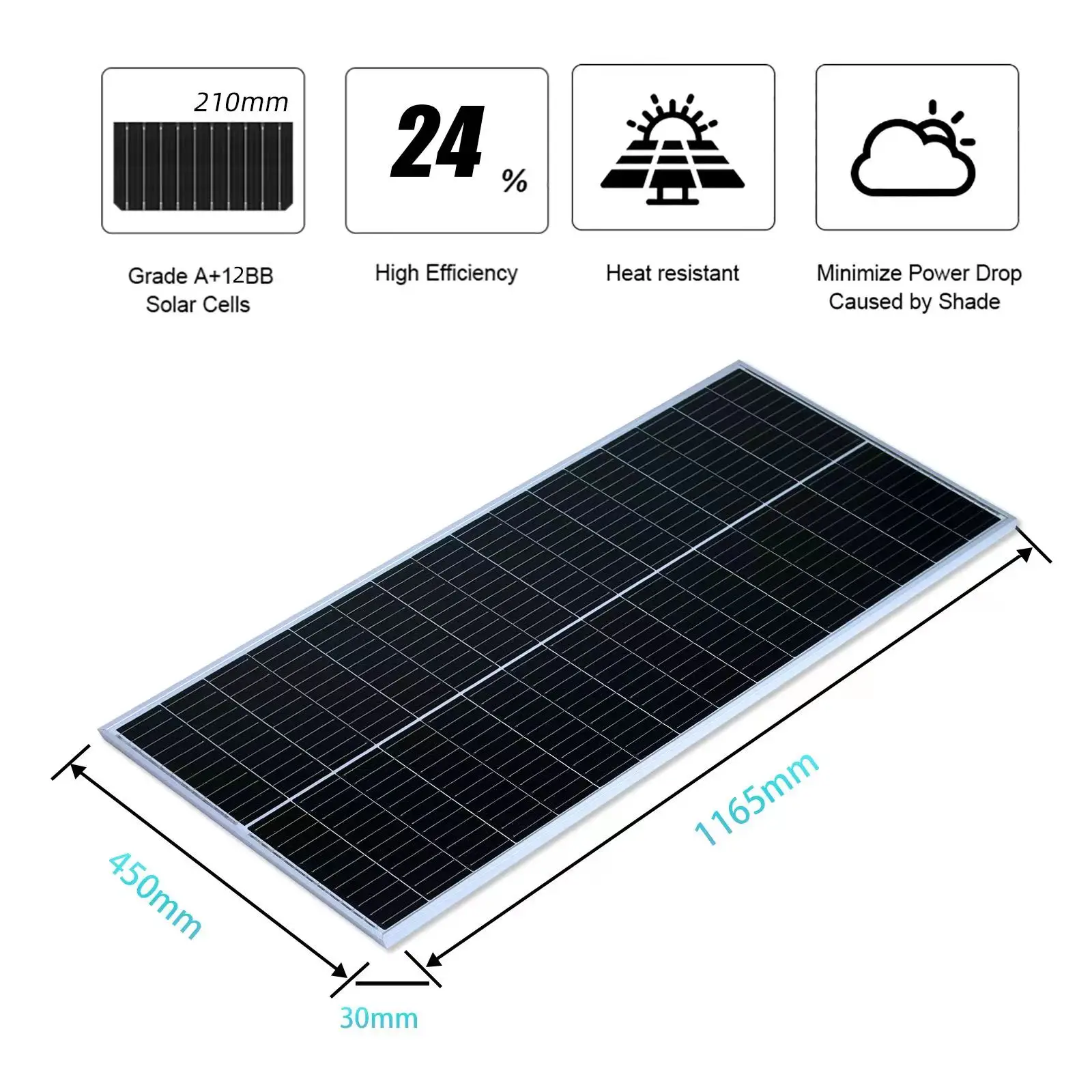 Kit pannello fotovoltaico 12V • Ziboni Technology