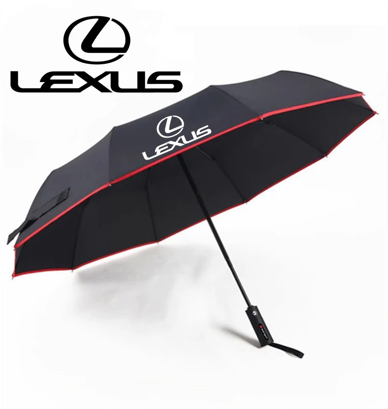 For Lexus F Sport ES200 ES300 RX300 GS250 GS300 IS300 CT200h LX570 LS500h NX300Car Automatic Folding Windproof Sunshade Umbrella car windshield sunshade