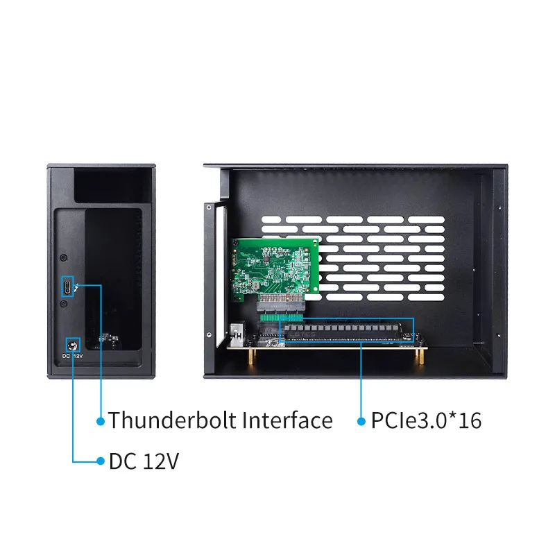 mini egpu thunderbolt 3/ 4 box External Graphics Card  Support notebook