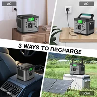 SWAREY S500 Pro 500W (1000W de crête) centrale électrique 518Wh générateur solaire chargeur d'alimentation de secours domestique batterie externe avec panneau solaire 100W 4
