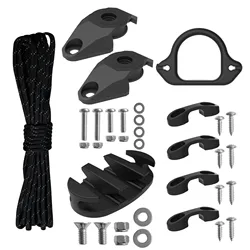 Ultimate Kayak Anchor Trolley Kit with Pulley System & Mounting Accessories (Anchor Trolley Kit)