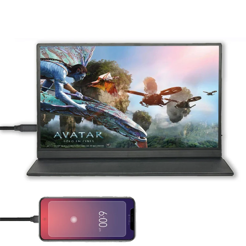 600g Can Add Vesa Lightweight Hd-mi Usb C Interface 15.6 Inch Laptop Extended  Ips Gaming Screen boe nv140dqm n51 1920x550 resolution 14 0 inch stretched bar lcd screen ips diy ips lcd gaming console panel 60hz touch screen