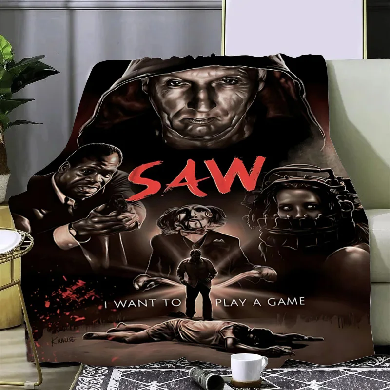 Saw X Horror Thriller Movie Printed Blanket Picnic Blankets Warm Blanket Soft and Comfortable Blanket Home Travel Birthday Gift 5