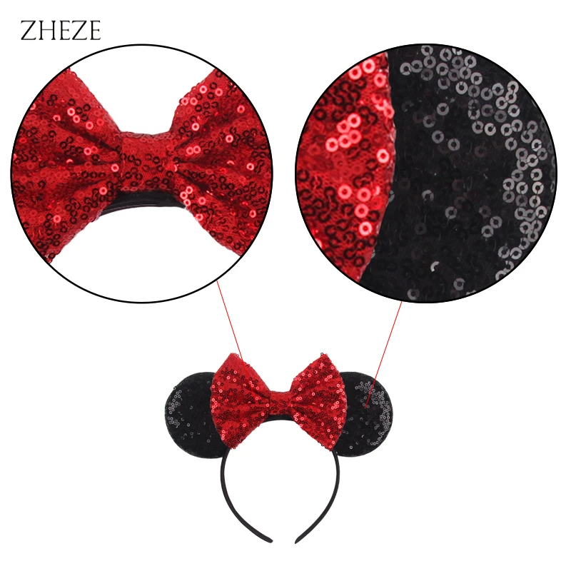 Disney Black Mouse Ears Headband For Girls 5