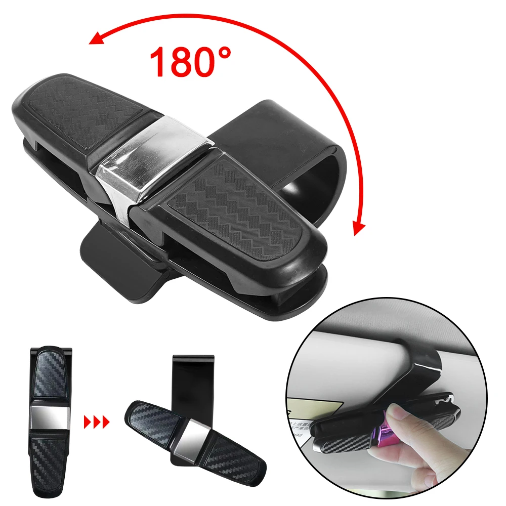 1/4PCS Multi-function Car Sunglasses Holder Car Glasses Case Creative Car  Sun Visor Storage Clip Car Glasses Clip