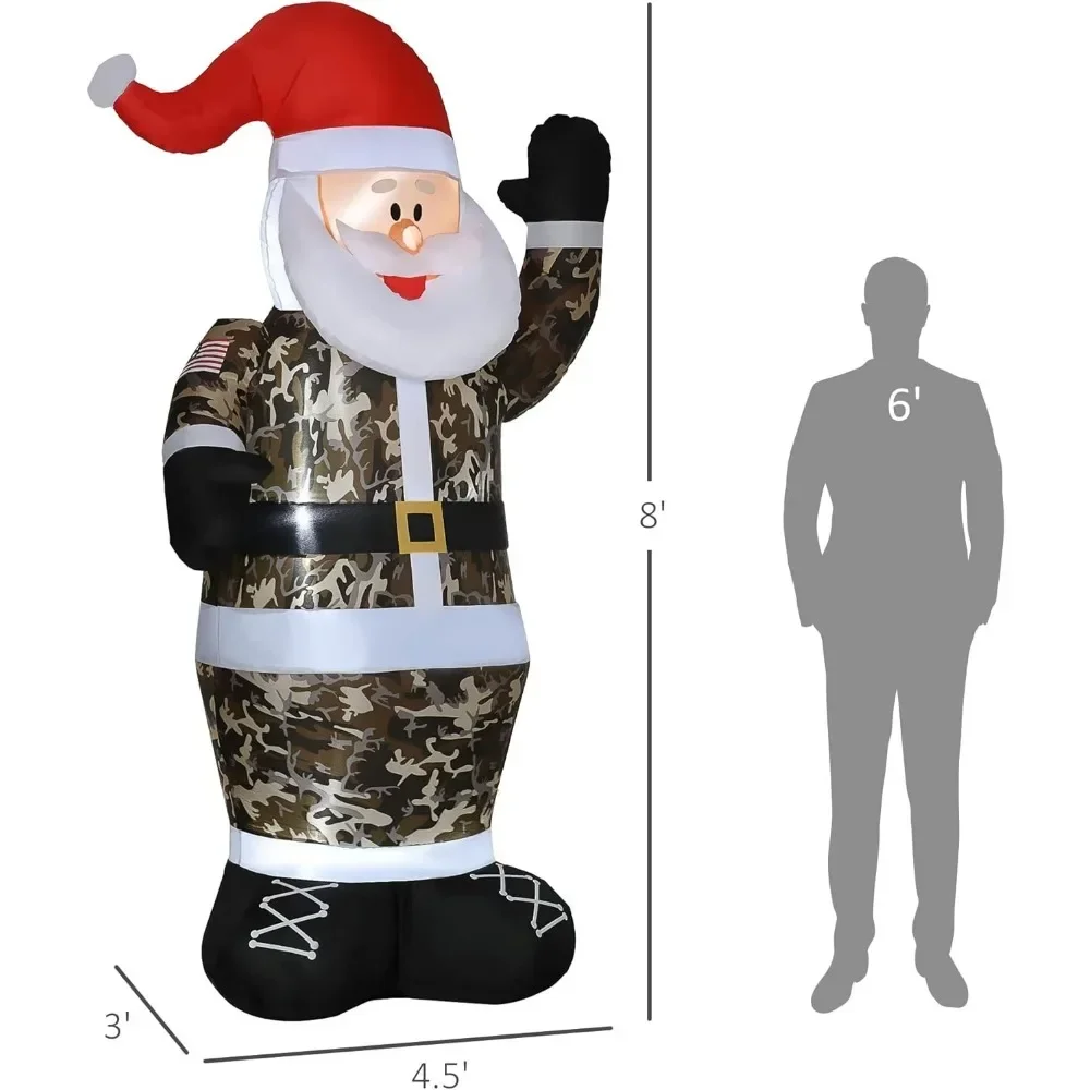 

Blow-Up Yard Christmas Decor With LED Lights Display Inflatable Santa Claus Outdoor Decorations Christmas Decoration 2024 Decors