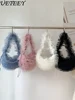 Japanese Pink Sweetheart Hand Carry Creative Design Mesh Bag Sweet Ruffle Pleated Chiffon Shoulder Bag Dumpling Armpit Bag Women 1