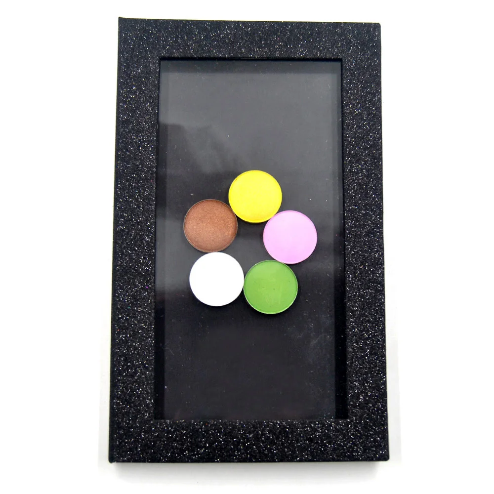 Black Glitter Fashion Empty magnetic Eyeshadow Palette DIY Makeup Tool Eye Shadow Blusher Foundation