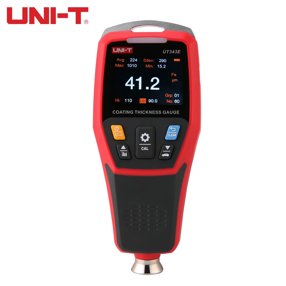 UNI-T UT343E Coating Thickness Gauge 0-2000&micro;m Car Film Paint Thickness Tester TFT Screen Display With Bluetooth