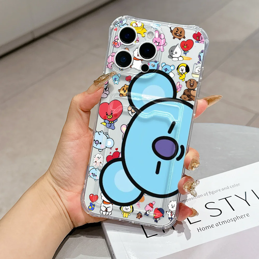 Cartoon B-BTS Card Holder Case - Stylish & Durable Cover