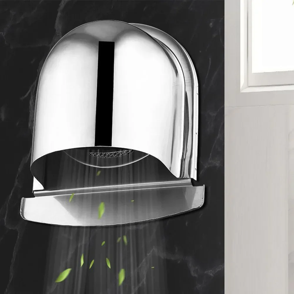 Air Vent Cover 100mm 150mm Thickened Stainless Steel U-shaped Vent Cover Wall Air Vent Extract Valve Grille Ducting Cover Exhaust Cap