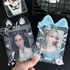 New Ins Cute Cat Ribbon PVC Photocard Holder Kpop Photo Card Holder Bag Pendant Korean Stationery Gifts 6