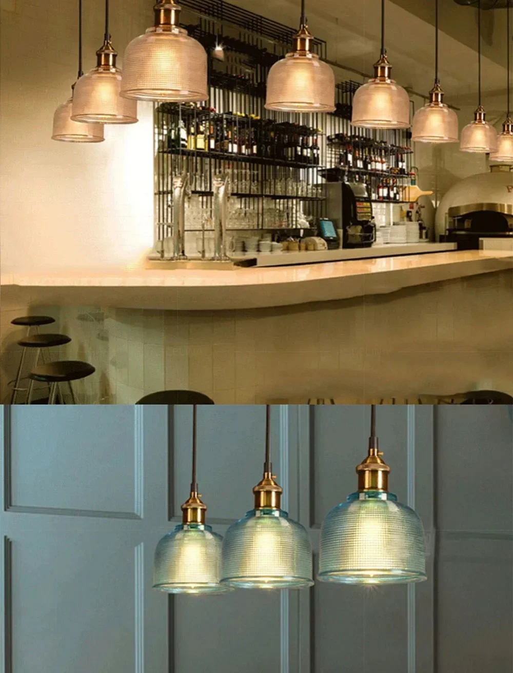 Description Picture 3 of itemGlass Retro Chandelier Stained Glass Dining Room Pendant Lamp Living Room Bar Bedside Study Entrance Balcony Decoration Light