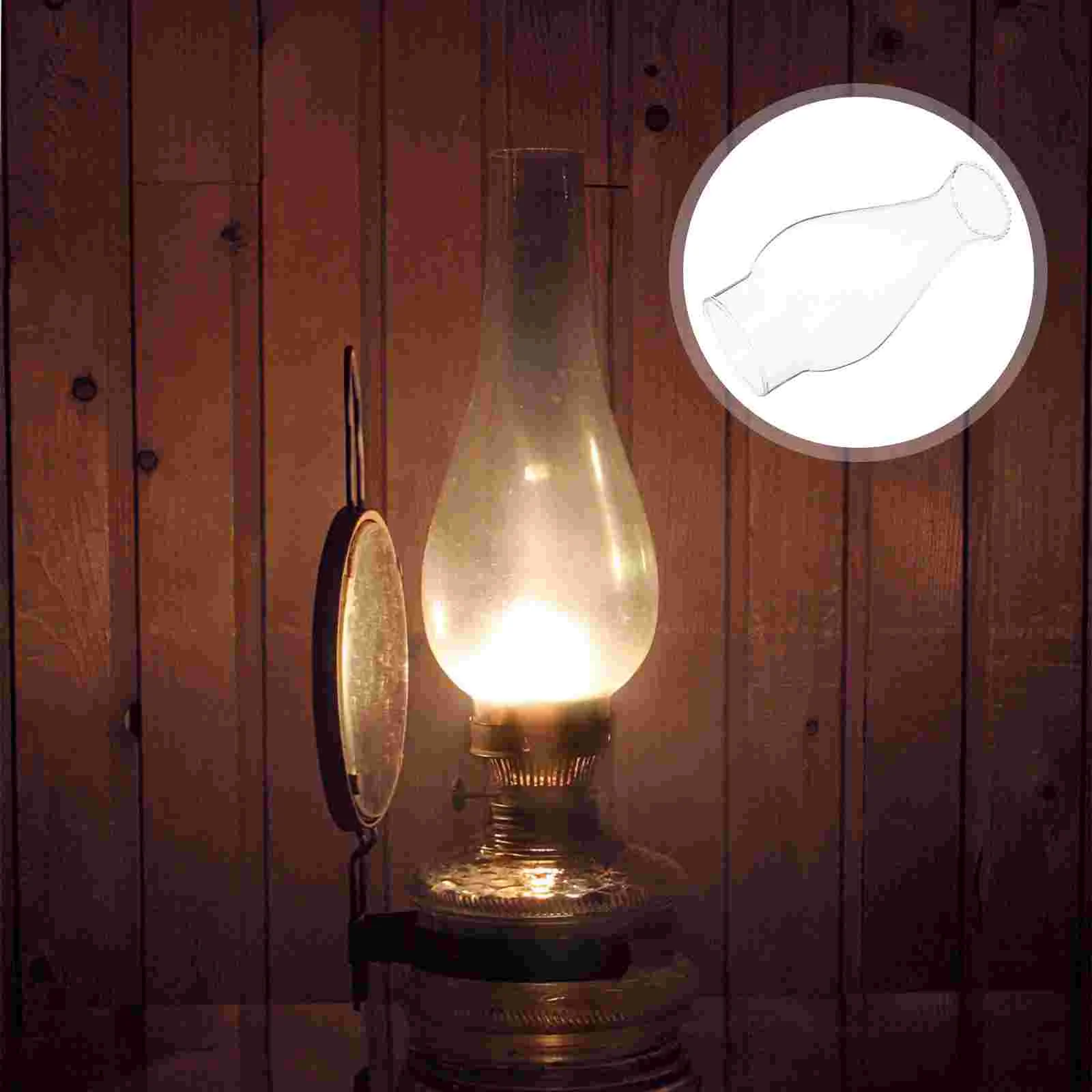 

Clear Oil Lamp Chimney Windproof Glass Kerosene Lamp Cover Cylinder Lantern Light Lampshade Burner Cover Replacement