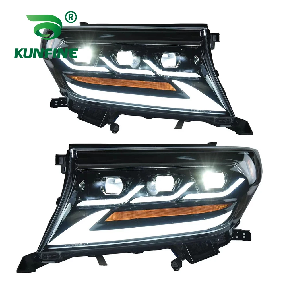 

Pair of Car Styling Car Headlight Assembly For Toyota Land Cruiser 2007-2015 LED Head Lamp Car Tuning Light Parts Plug And Play