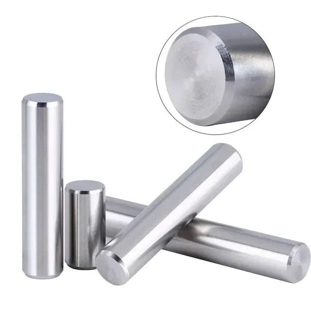 M1 M1.2 M1.4 M1.5 M2 M2.5 M3 Cylindrical Locating Dowel Pin 304 Stainless Steel Metal Fixing Shaft Lock Pins Round Bar Solid Rod 2