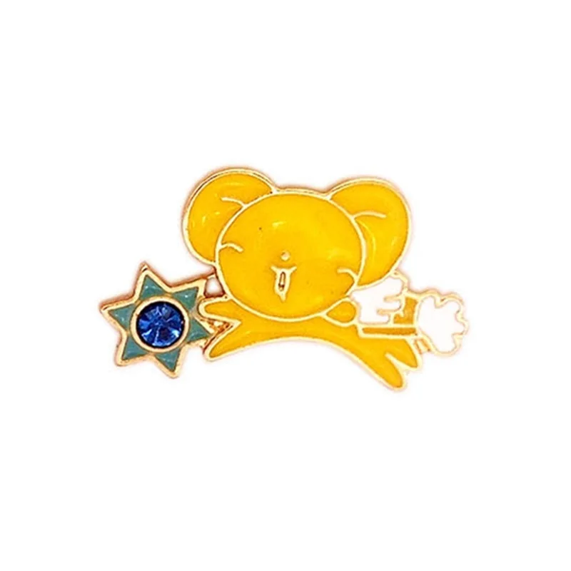 Cardcaptor Sakura Tema Esmalte Alfinete Patch Kero Chan Varinha Mágica  Vedação De Gameboy Broche Crachá Japão Anime Fãs Presente