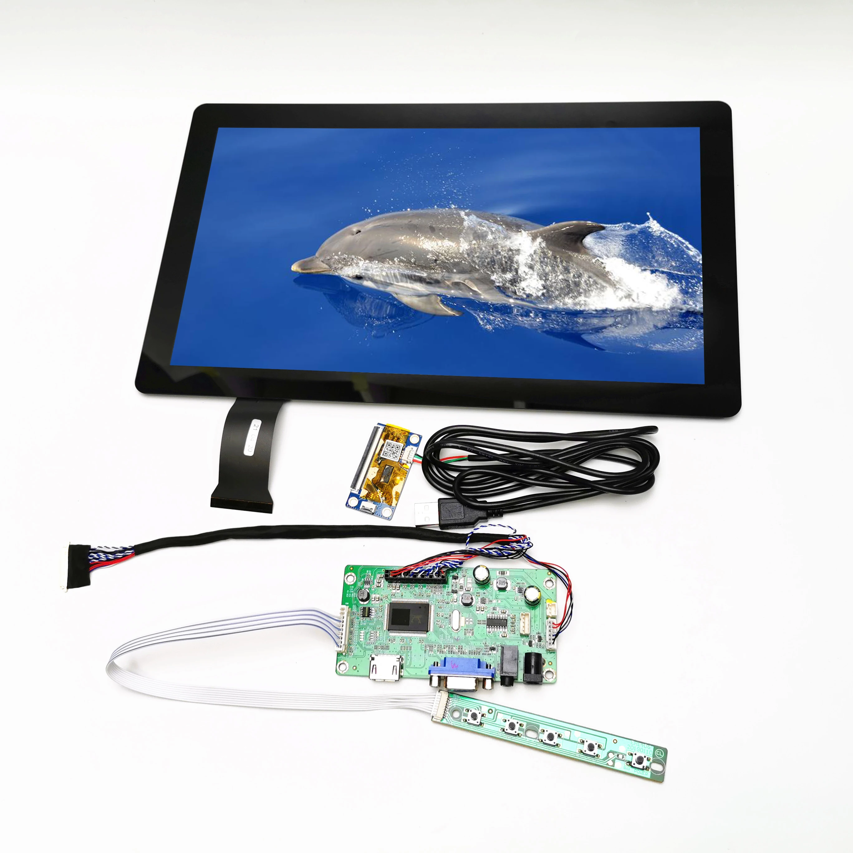 Kit de Módulo de Toque Capaci Touch Screen Usb 13 Polegadas 2k Lcd Raspberry pi Android Linux Windows Sensor de Escritor Manual