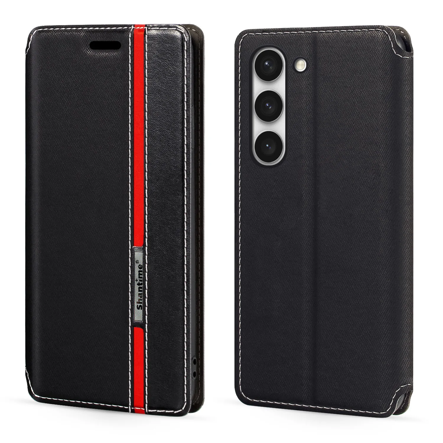 

For Samsung Galaxy S23 5G Case Fashion Multicolor Magnetic Closure Leather Flip Case Cover with Card Holder