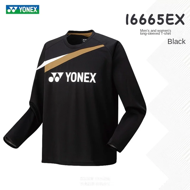 New Yonex Badminton Suit Autumn and Winter Men's and Women's Sports Long Sleeve T-Shirt Sweatshirt 16665EX