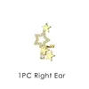 Boucles d'oreilles étoile Sring pour femmes, couleur argent, manchettes à Clip, sans Piercing, Kpop, bijoux à la mode, cadeaux, 1 pièce