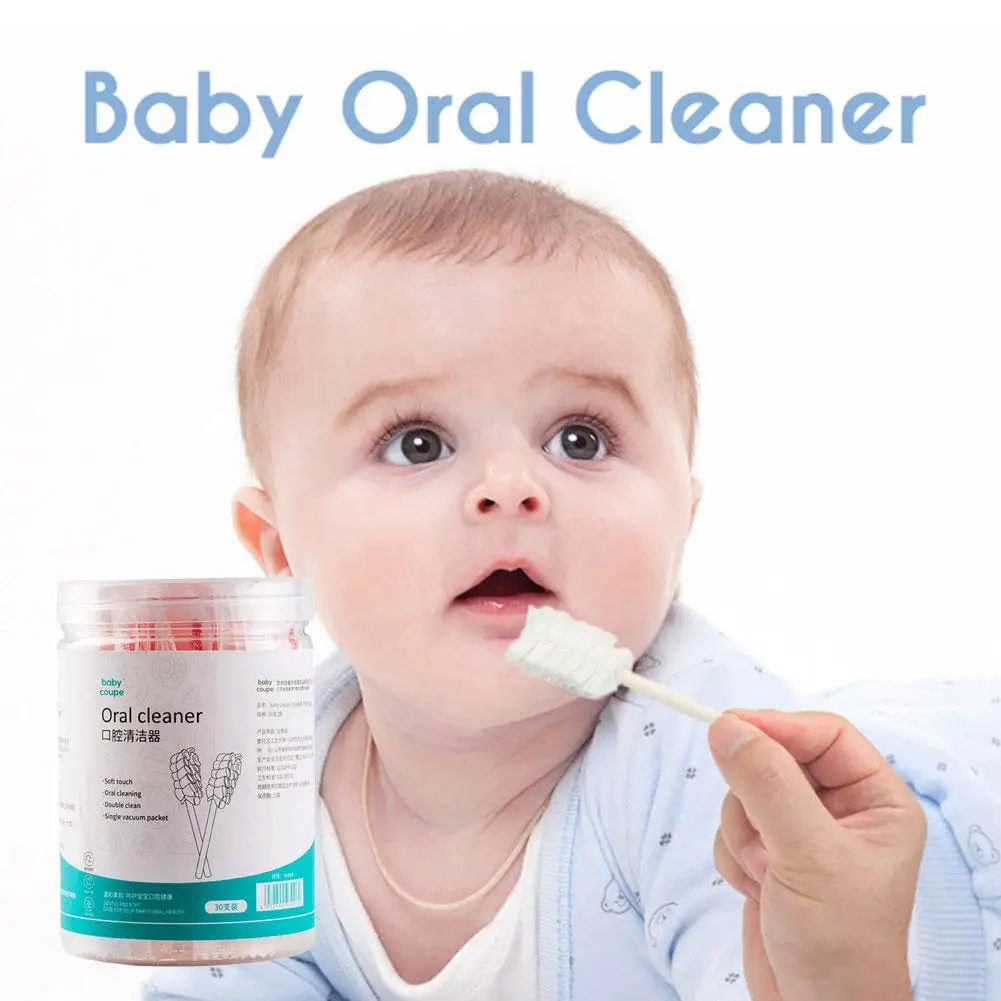 Baby Tongue Cleaner Disposable Gauze Toothbrush Paper Rod