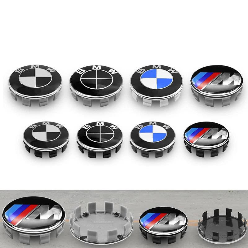 Wheel Center Cover Wheel Hub Center Integrated Cover Logo 4Pc For BMW G20 G32 G11 X3 X5 X4 X6 X7 G30 G12 F40 F30 X1 X2
