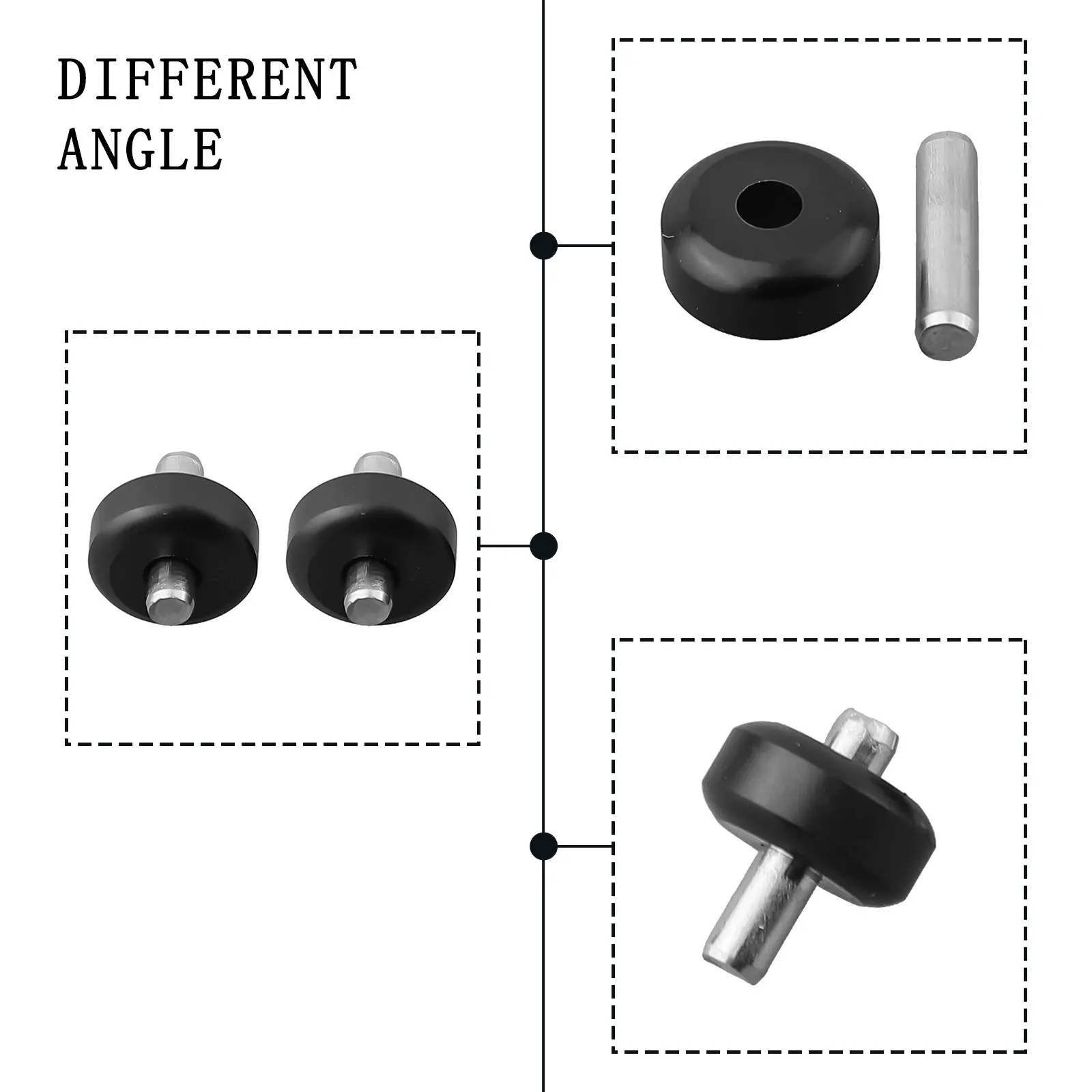 Description Picture 5 of item2pcs Vacuum Cleaner Wheels Spare Parts For Floor 3 S3 S3 Breeze 3 Household Cleaning Power Tool Accessories