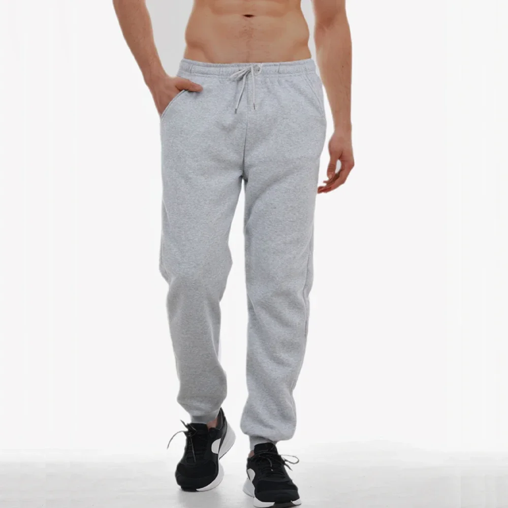 Men's Tracksuit Pants Jogger Track Sweatpants Spring Autumn Fleece Pants Men Clothing Gym Sports Women's Loose Winter Trousers 6